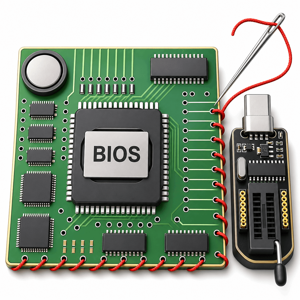 Прошивка BIOS программатором